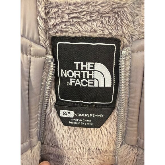 The North Face Women's Small S/P Gray Fleece Full-Zip Jacket With Hood Size S - Picture 3 of 4